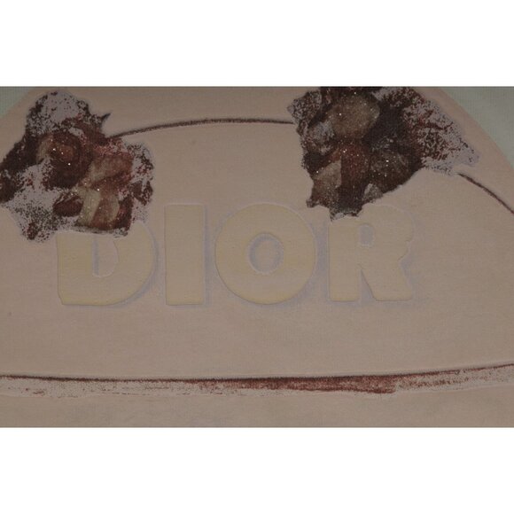 Dior Mens Arsham CD Basketball T Shirt Size Small White Pink Cotton Crewneck - Picture 6 of 8